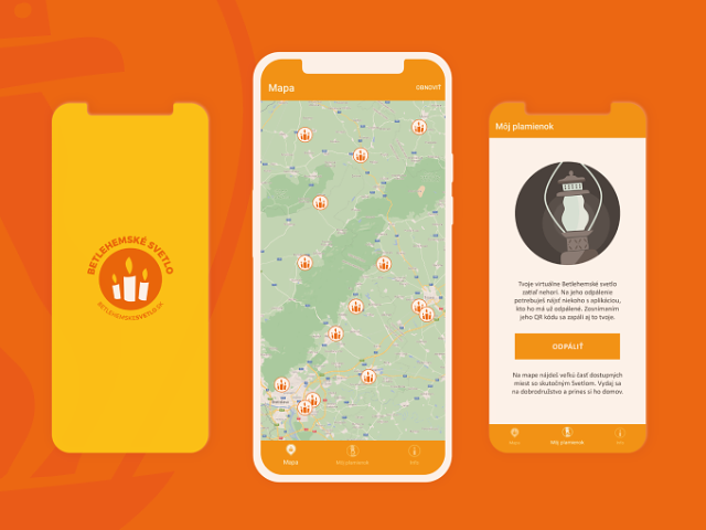 S mobilnou aplikáciou nájdete Betlehemské svetlo ľahšie. Odpáliť si môžete aj jeho virtuálnu verziu